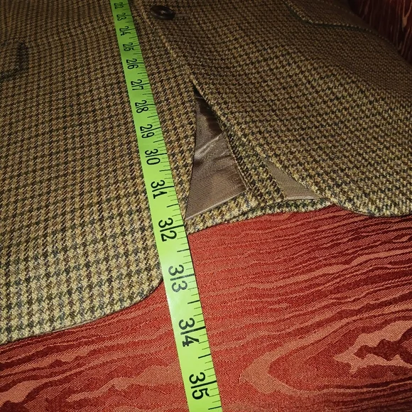 RALPH LAUREN GREEN LABEL 3 Button Long Sleeve Pure New Wool Blazer Men's Sz 44R - Picture 13 of 14